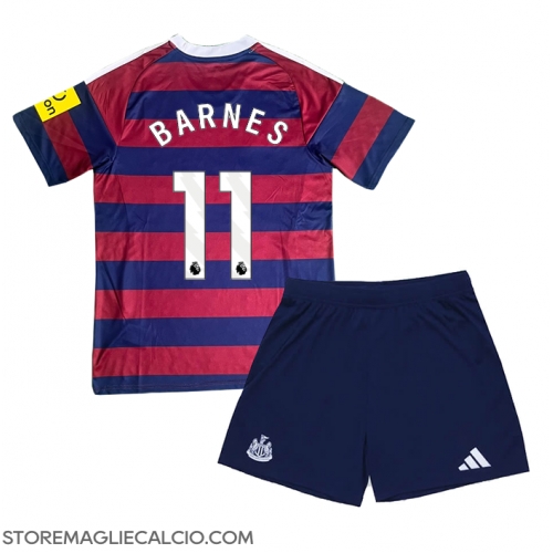 Newcastle United Harvey Barnes #11 Maglia Gara Trasferta Repliche 2024-25 Bambino Maniche Corte Newcastle United Harvey Barnes #11 Maglia Gara Trasferta Repliche 2024-25 Bambino Maniche Corte